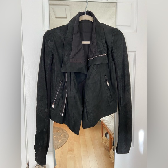Rick Owens Classic Biker Leather Jacket Black - Picture 4 of 11